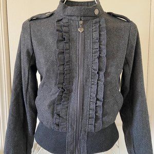 Grey 'Pink Soup' Wool Blend Jacket